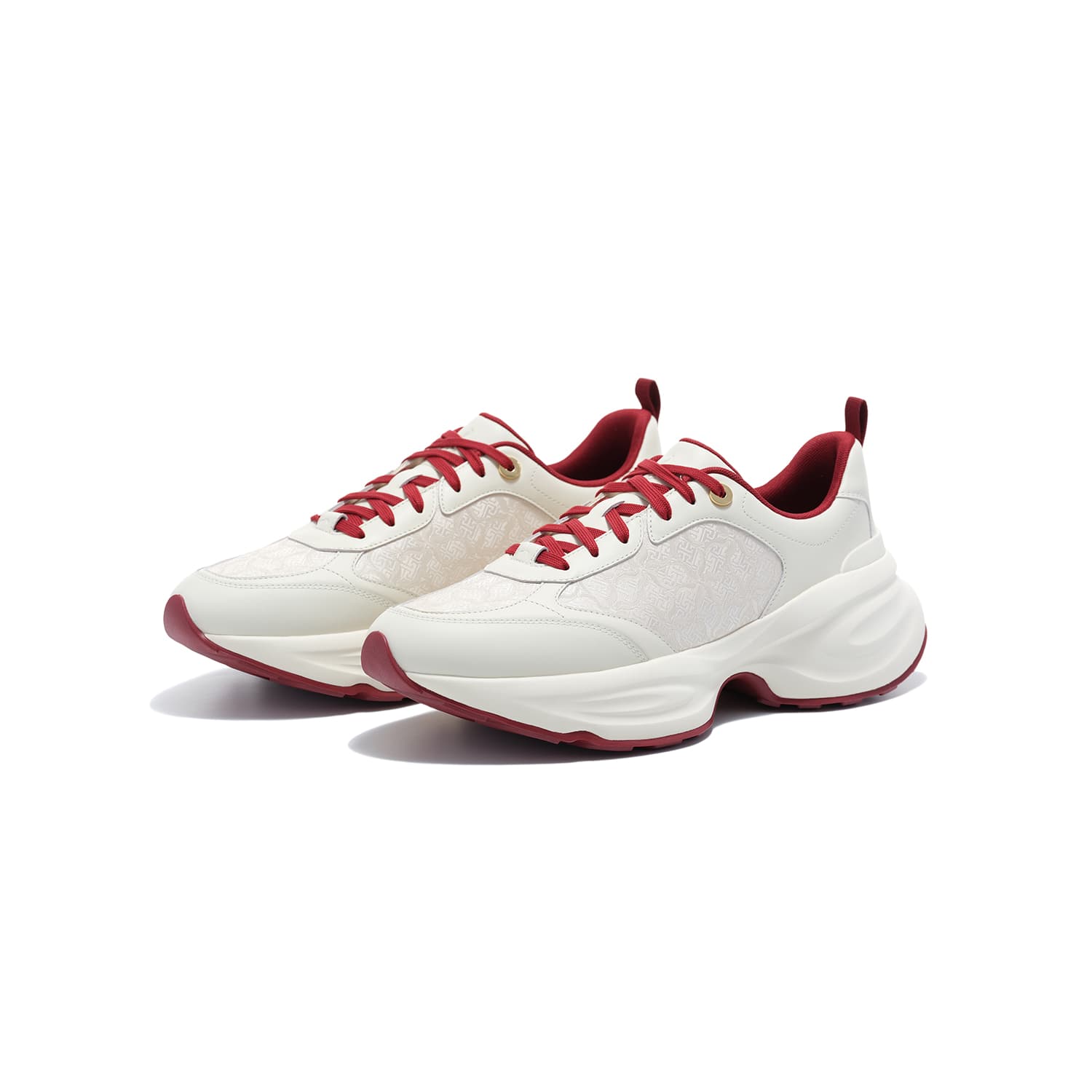 Кроссовки LI-NING 1990 Коровья кожа Повседневные толстоподошвенные кроссовки V2 Cloud Club Мужской - изображение 2