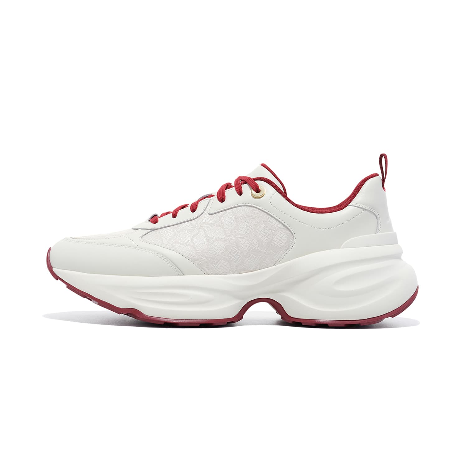 Кроссовки LI-NING 1990 Коровья кожа Повседневные толстоподошвенные кроссовки V2 Cloud Club Мужской - изображение 1