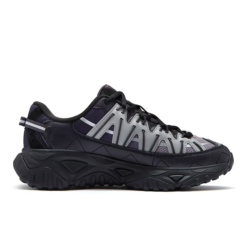 Кроссовки FILA FUSION FREEROAM Wander Shoes Лоу-топы Повседневная обувь Женские Черный Белый Орхидея Голубино-серый - изображение 2