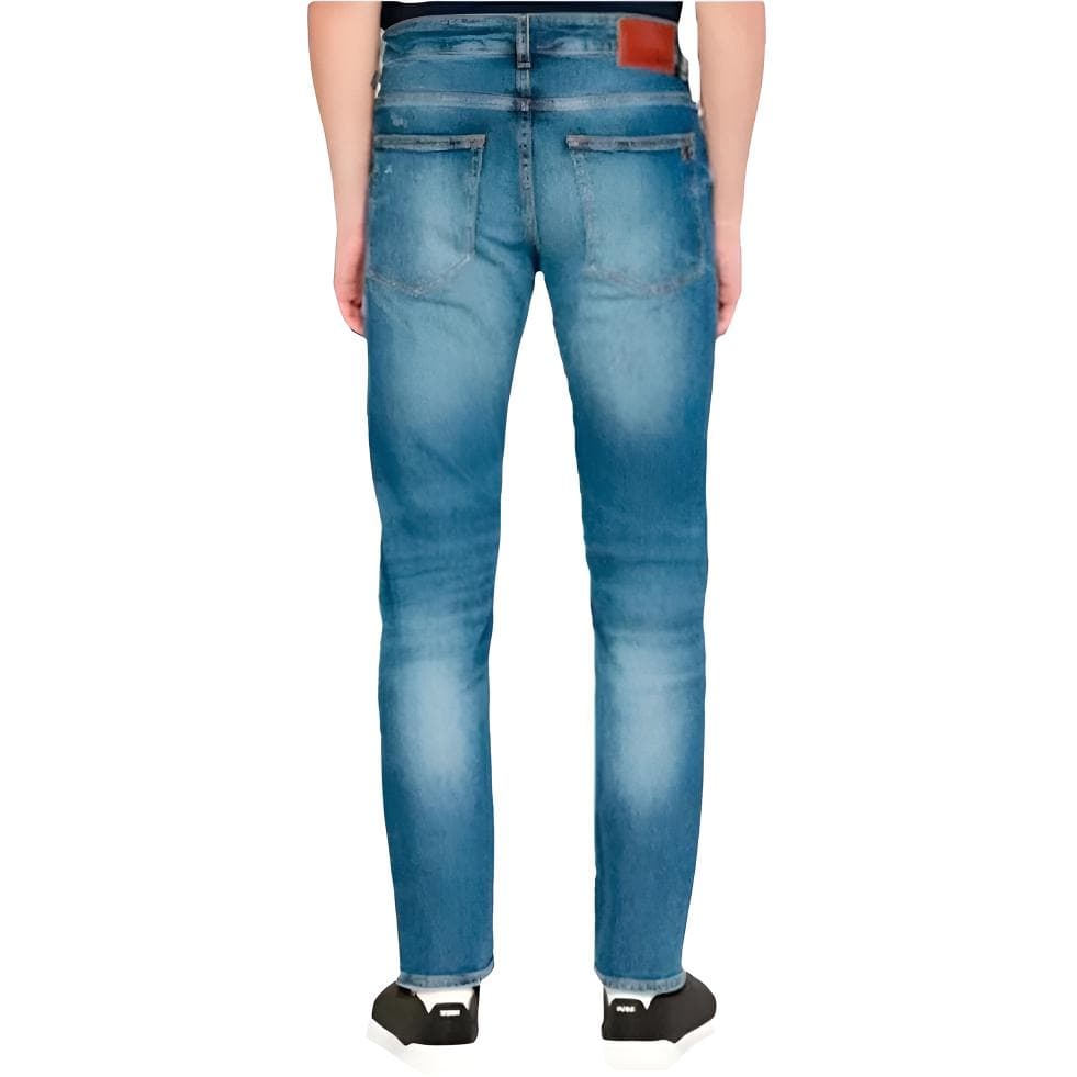 Штаны Hugo Boss Blue Men's Jeans Hugo Boss Синий Мужской Джинсы - изображение 2
