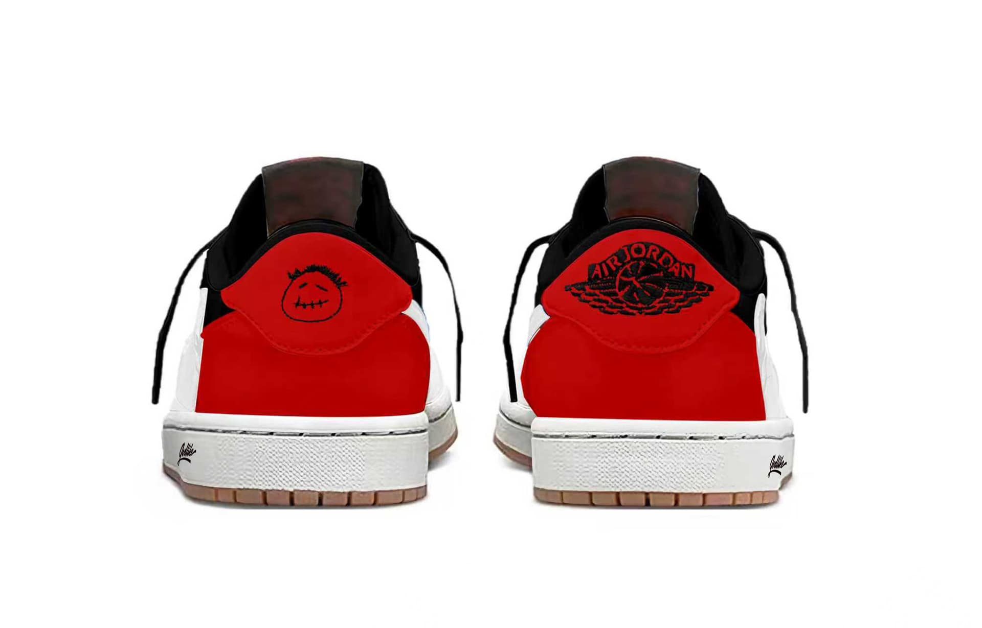 Ретро баскетбольные кроссовки Travis Scott x Jordan Air Jordan 1 - изображение 4