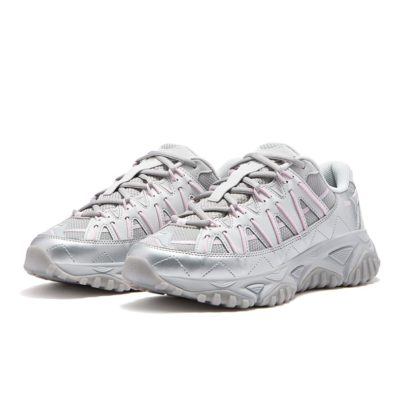 Кроссовки FILA FUSION FREEROAM Wander Shoes Низкие повседневные кроссовки для женщин серебристо-розовые - изображение 3