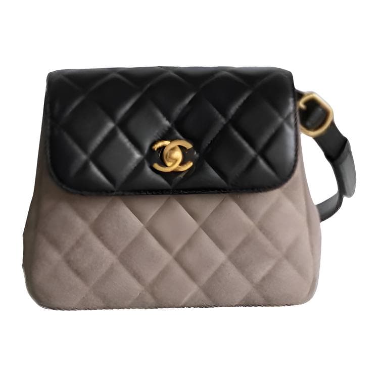 Сумка через плечо CHANEL 25B Quilted Shoulder Bag Black Khaki - изображение 1