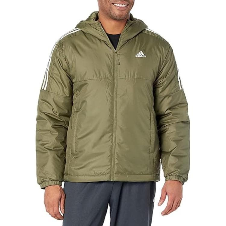 Куртка adidas Essentials Insulated Hooded Jacket Logo - изображение 5