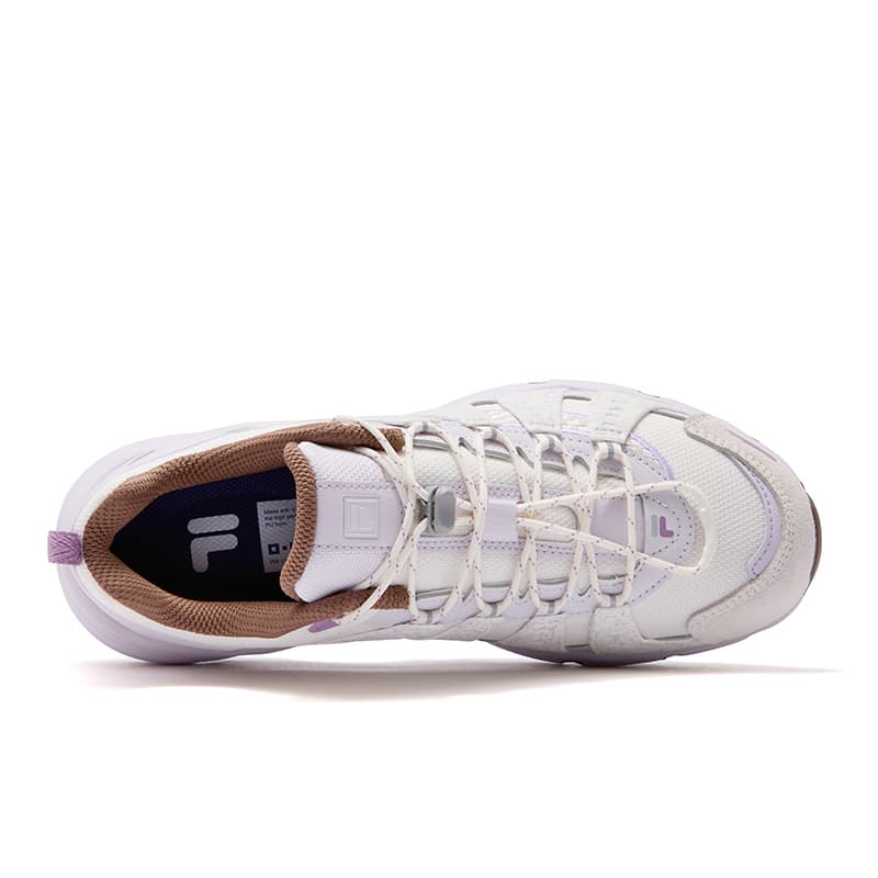 Кроссовки FILA FUSION COMO X Low Топ Уличная обувь Women's White Фиолетовый - изображение 6