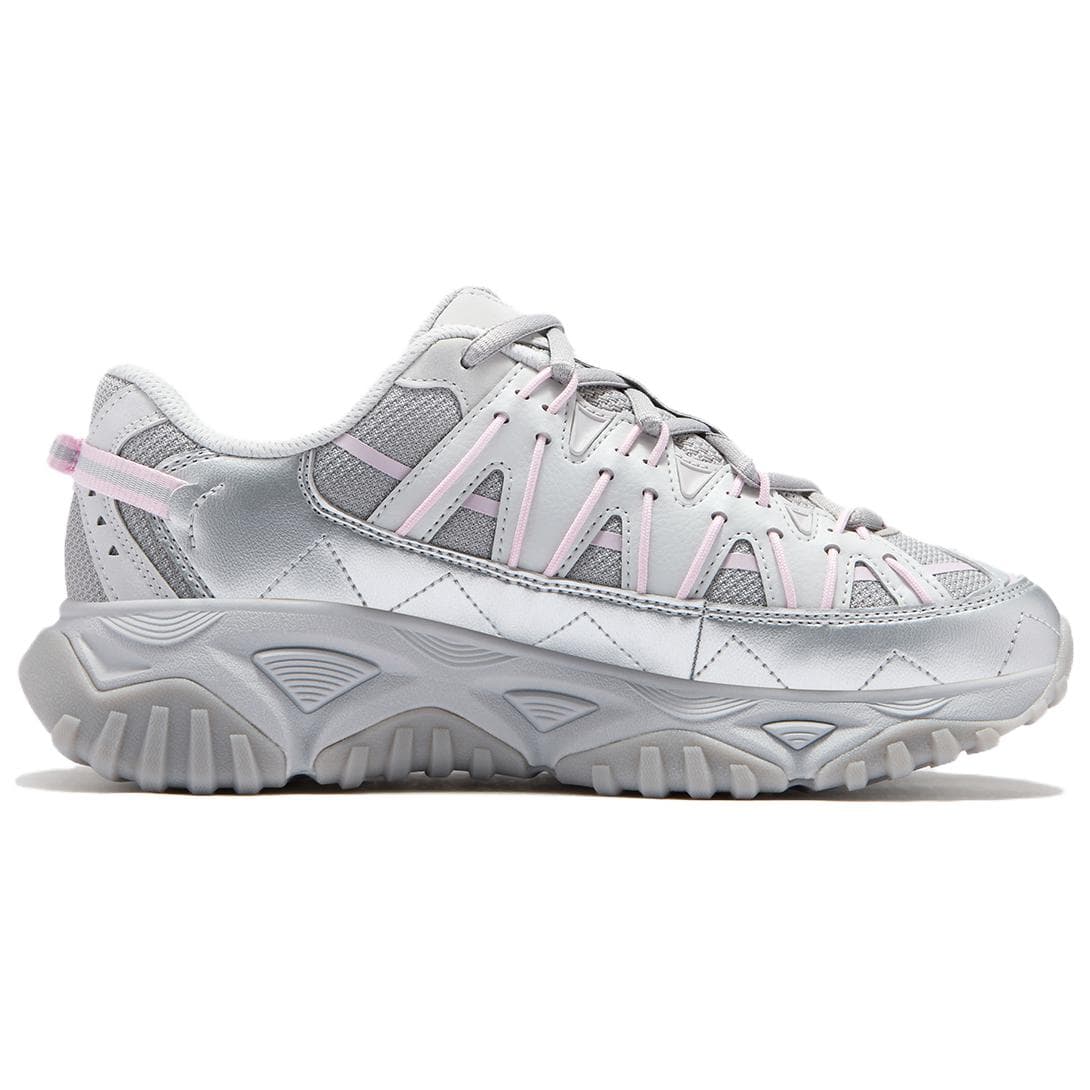Кроссовки FILA FUSION FREEROAM Wander Shoes Низкие повседневные кроссовки для женщин серебристо-розовые - изображение 2