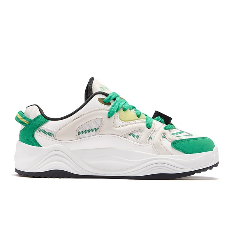 Кроссовки FILA FUSION TARANTO Melody Shoes Текстиль Синтетическая кожа Скейтборд Обувь Мужская Белый Зеленый - изображение 2