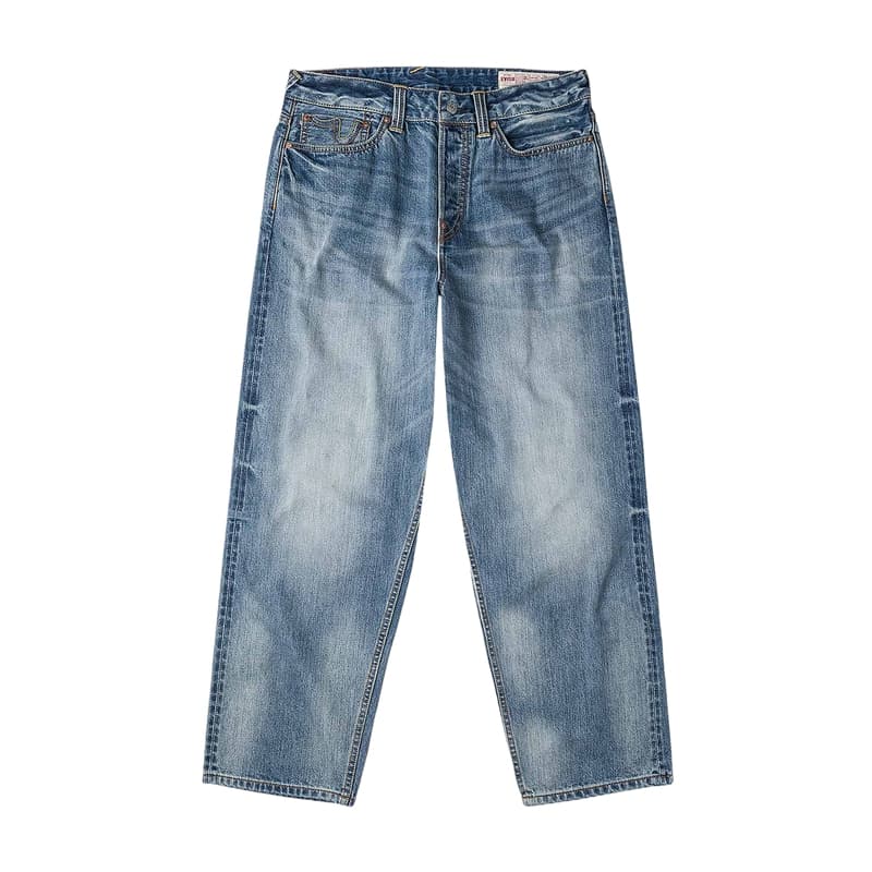 Штаны EVISU Джинсовый Синий Мужские Джинсы - изображение 2