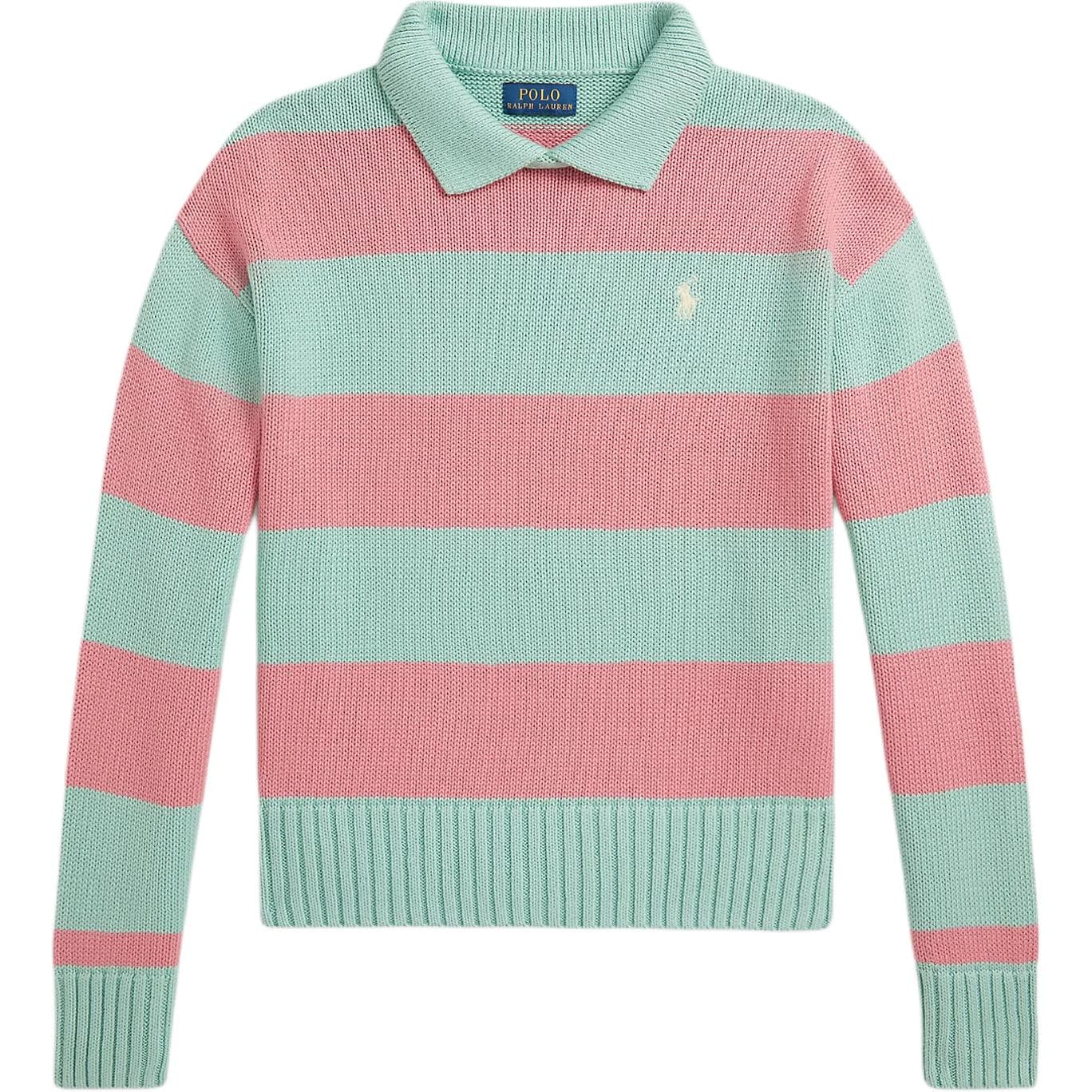 Polo Ralph Lauren Поло Длинный рукав Полосатый Вязаная модель Хлопок Детский - изображение 1