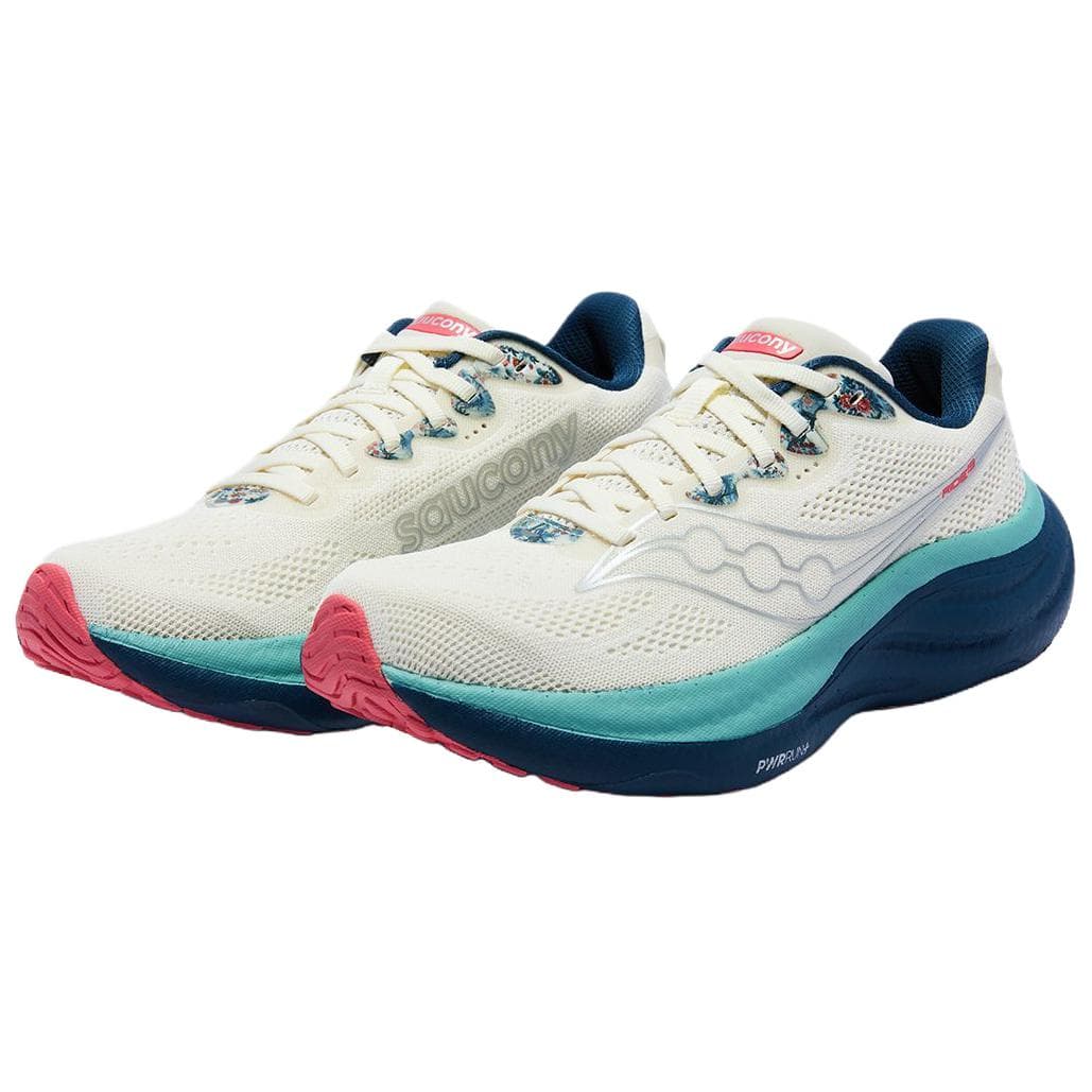 Кроссовки для бега Saucony Ride 19 Дышащий Low Топ Тренировки Городская коммутация Беговые кроссовки Женские Бежевый - изображение 3