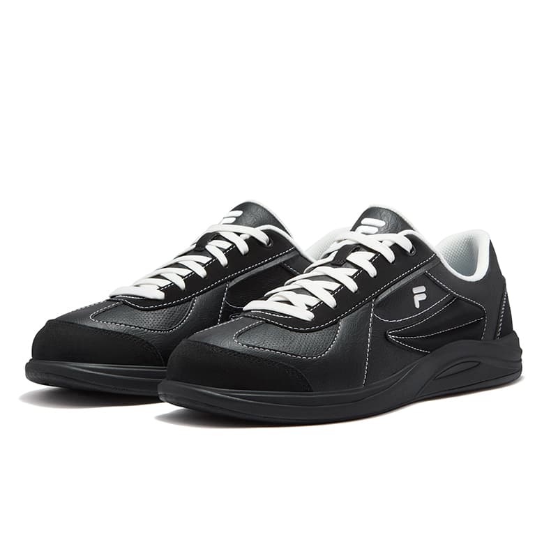 Кроссовки FILA FUSION BUZZARD FLAT Slate Shoes Низкие кеды для скейтбординга Мужские Черно-белые - изображение 3
