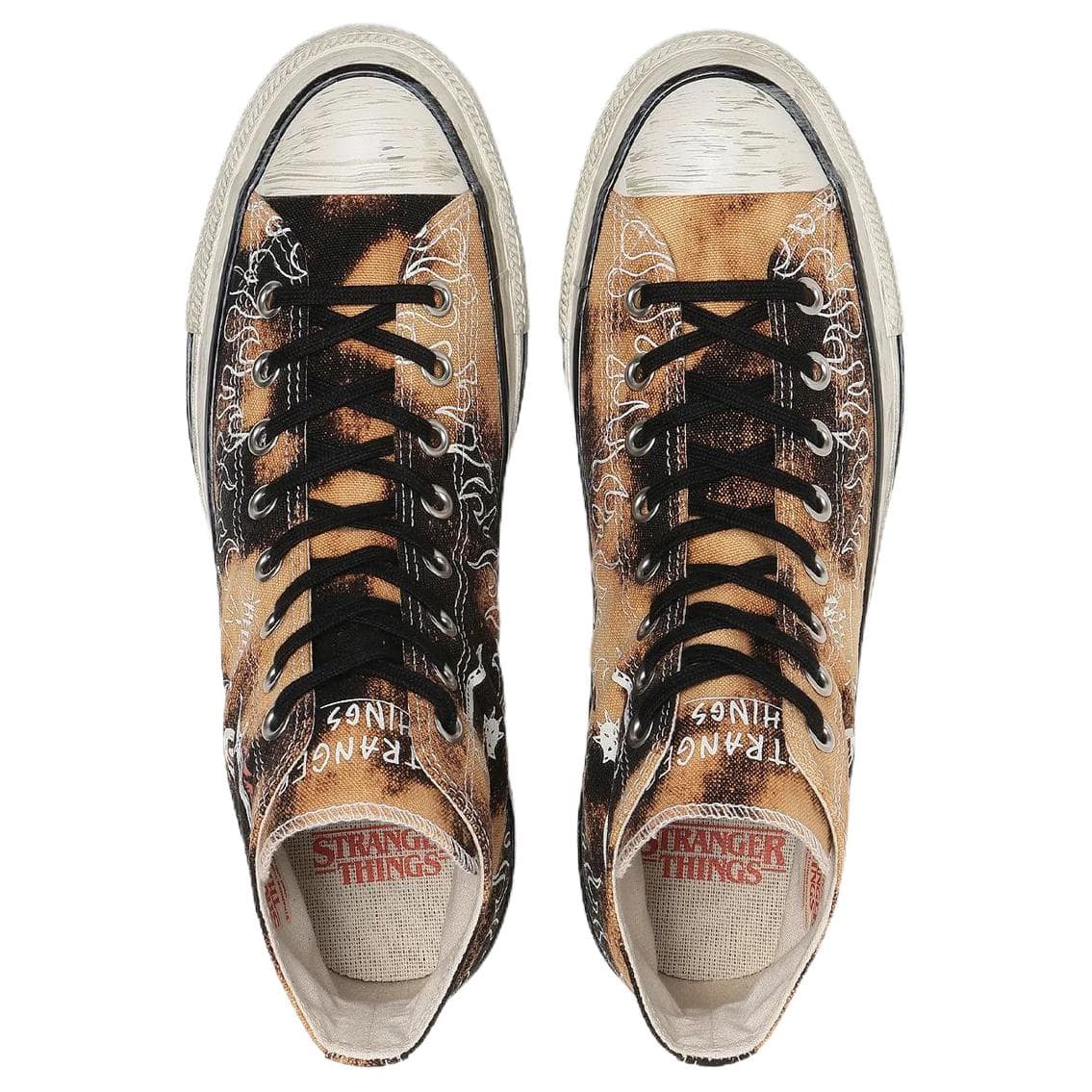 Кеды Converse xSTRANGER THINGS 5 ALL STAR AGED 87 HC Удобная посадка Хай-топы Кеды Унисекс Карамельно-коричневый - изображение 4