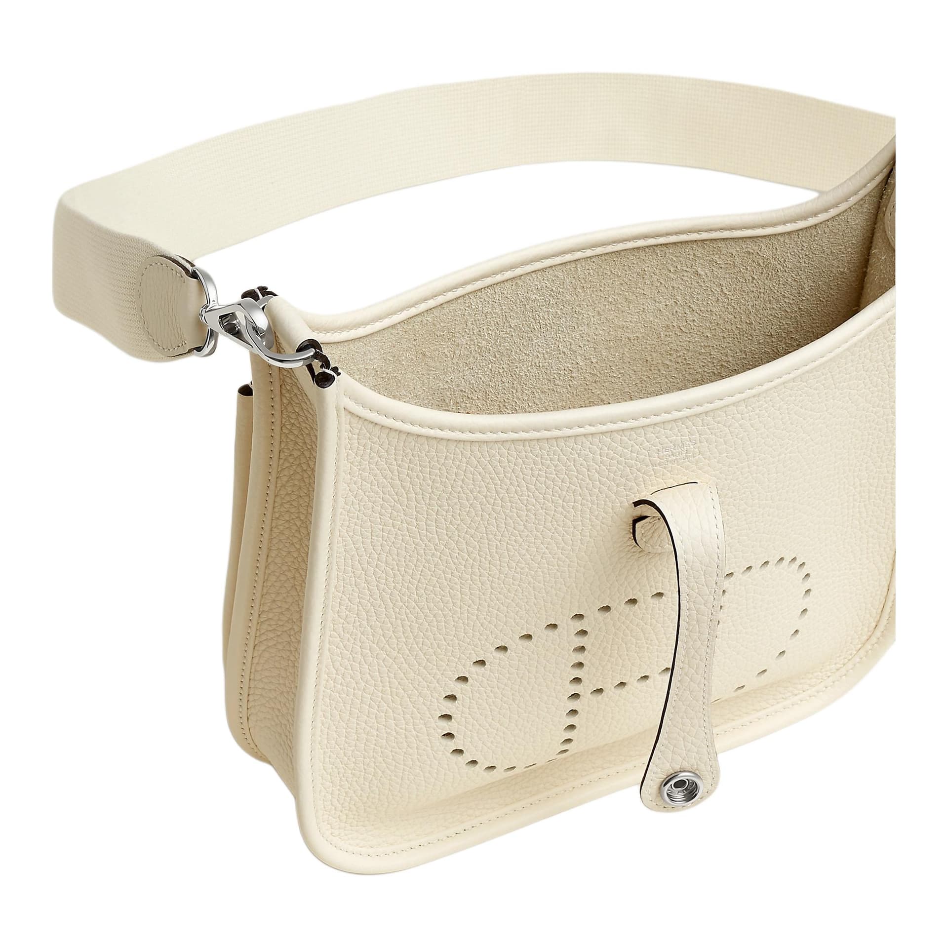 Сумка через плечо HERMES Evelyne Poche III 23 Clemence 23 S0 Cream - изображение 4