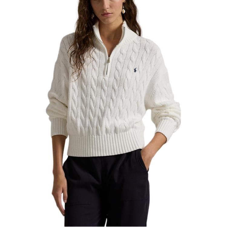 Кофта Polo Ralph Lauren Трикотаж Свободный покрой Women's White - изображение 4