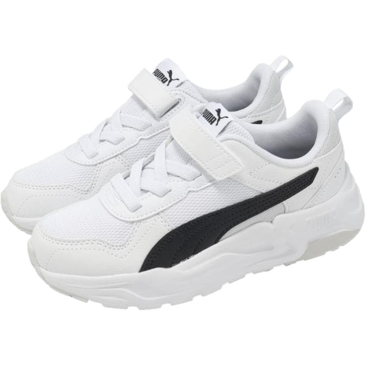 Кроссовки PUMA Trinity 2 Low Топ Детская повседневная обувь Белый Черный Малыш - изображение 3
