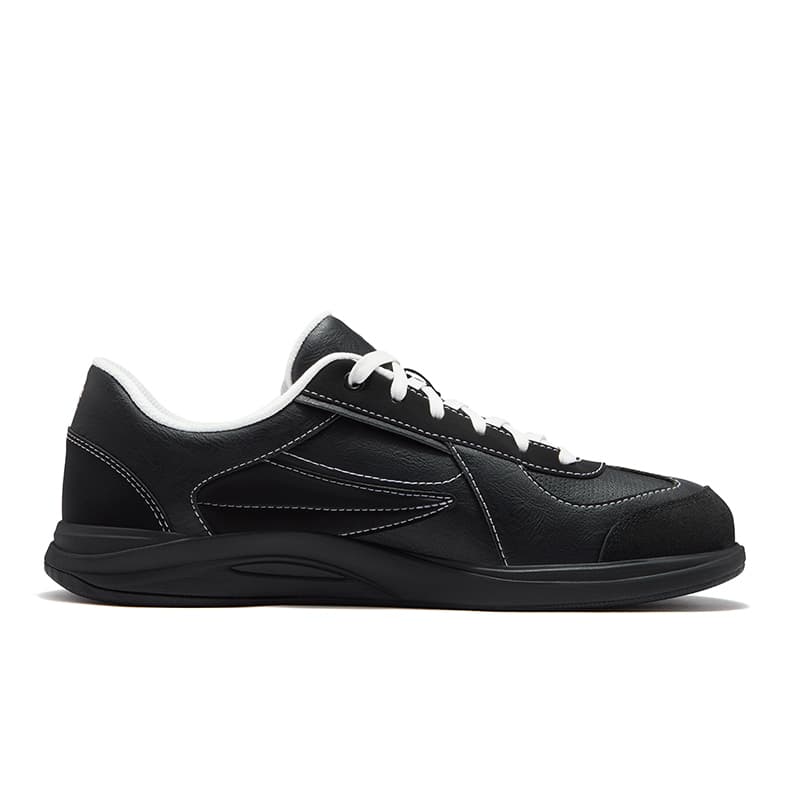 Кроссовки FILA FUSION BUZZARD FLAT Slate Shoes Низкие кеды для скейтбординга Мужские Черно-белые - изображение 2