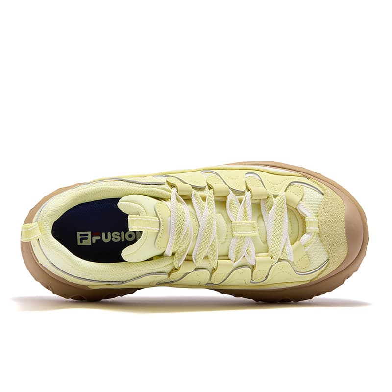 Кроссовки FILA FUSION PISA FLAT Cone Shoes Низкие повседневные кроссовки женские Лимон - изображение 6
