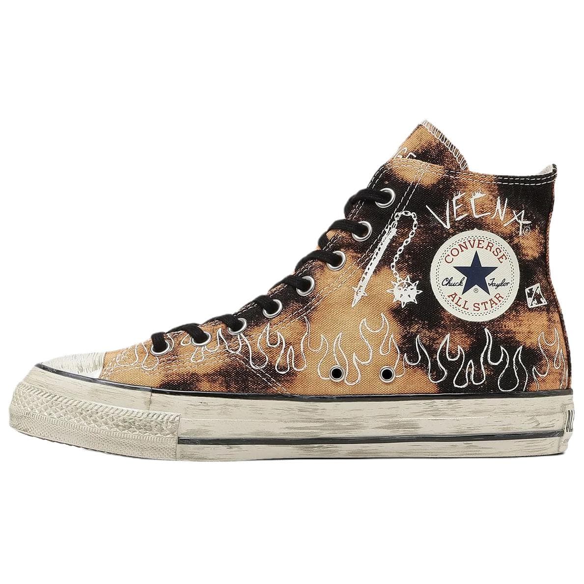 Кеды Converse xSTRANGER THINGS 5 ALL STAR AGED 87 HC Удобная посадка Хай-топы Кеды Унисекс Карамельно-коричневый - изображение 1