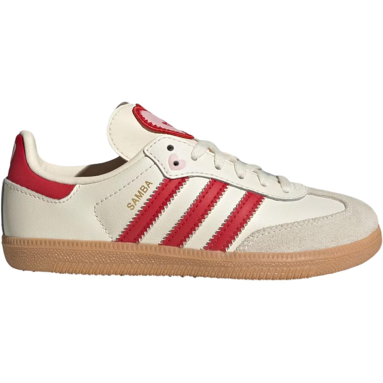 Кроссовки Adidas Originals Samba OG Low Топ Детская Скейтбординг Обувь Белый Красный Малыш - изображение 2