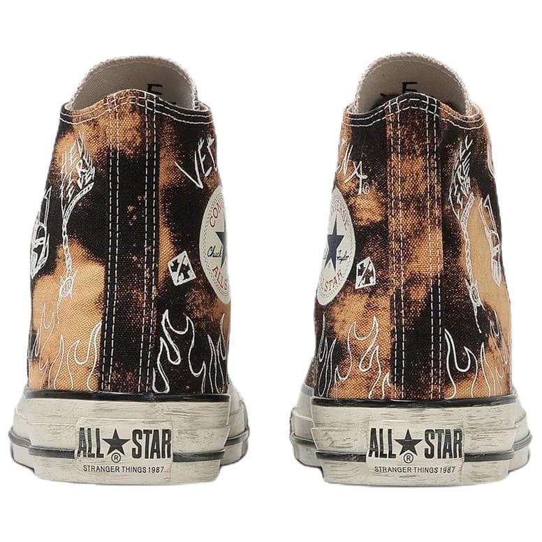 Кеды Converse xSTRANGER THINGS 5 ALL STAR AGED 87 HC Удобная посадка Хай-топы Кеды Унисекс Карамельно-коричневый - изображение 5