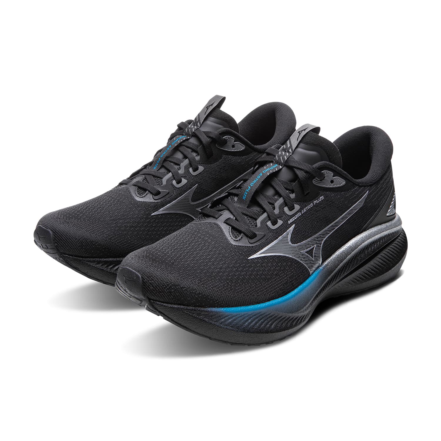 Кроссовки для бега Mizuno ASTRO PLUS 2 Ткань Низкие Беговые Кроссовки Унисекс Черные - изображение 3