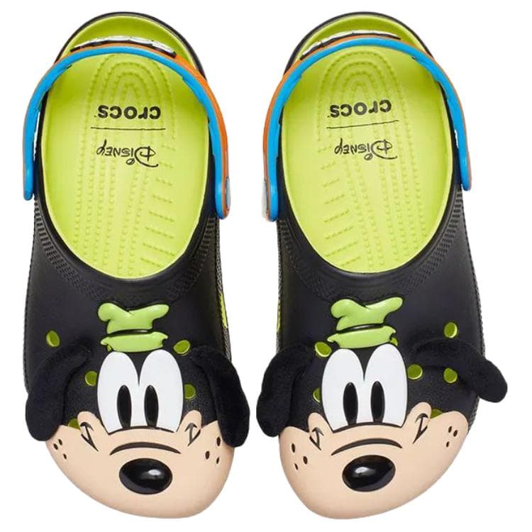 Сабо Crocs X Disney Гуфи Классические Сабо Резиновые Унисекс Черные - изображение 5