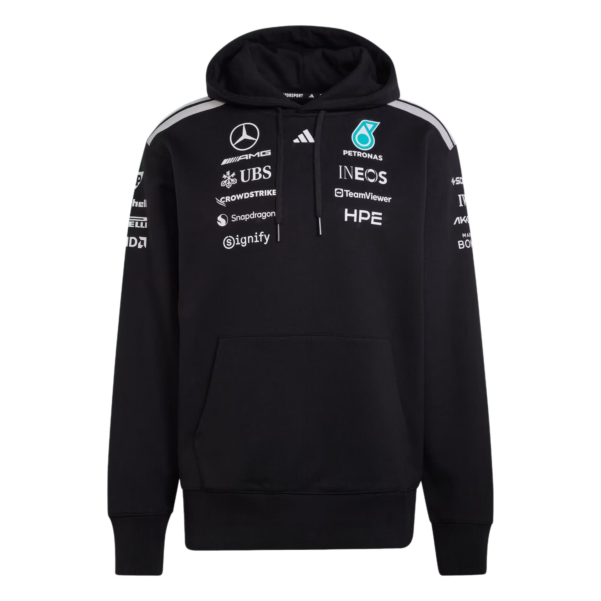 Худи Adidas Motorsports FW25 Mercedes AMG Petronas Formula 1 Команда Драйвер Худи в стиле ханфу Мужской - изображение 1