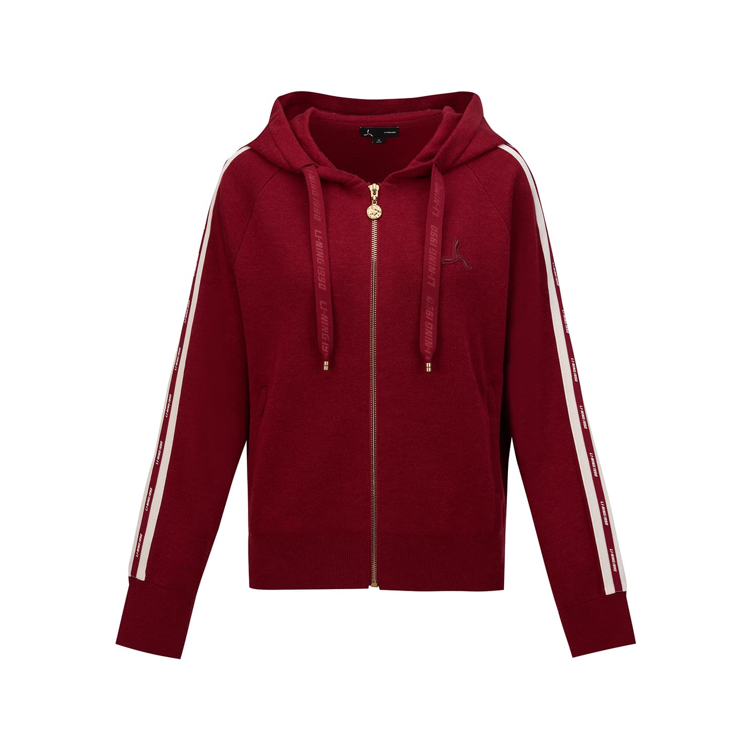 Кофта LI-NING 1990 Club Кардиган с капюшоном универсальный термозащитный износостойкий длинный рукав трикотаж женский - изображение 1