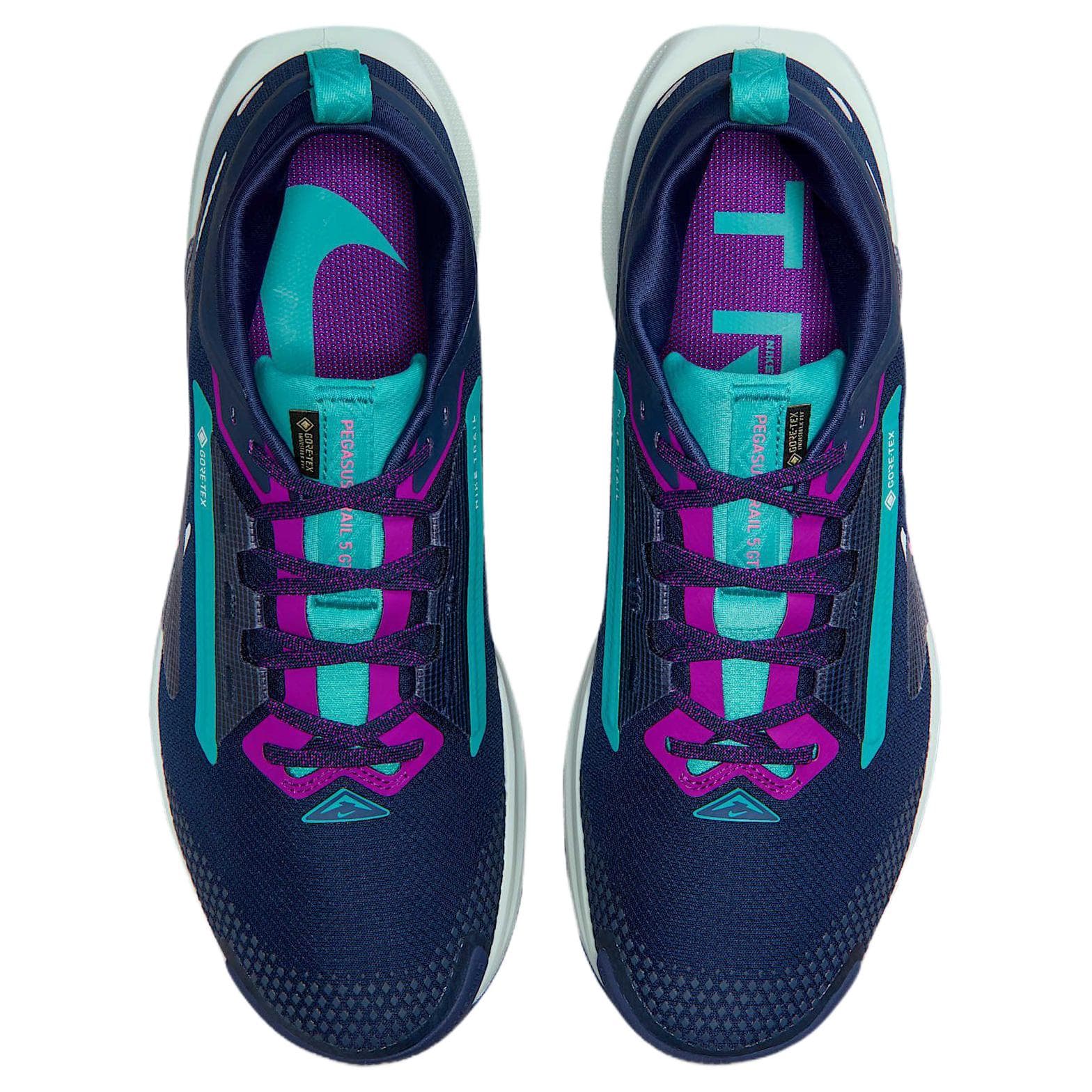 Кроссовки для бега NIKE Pegasus Trail 5 Low Топ Беговые кроссовки Мужской Полночный синий - изображение 4