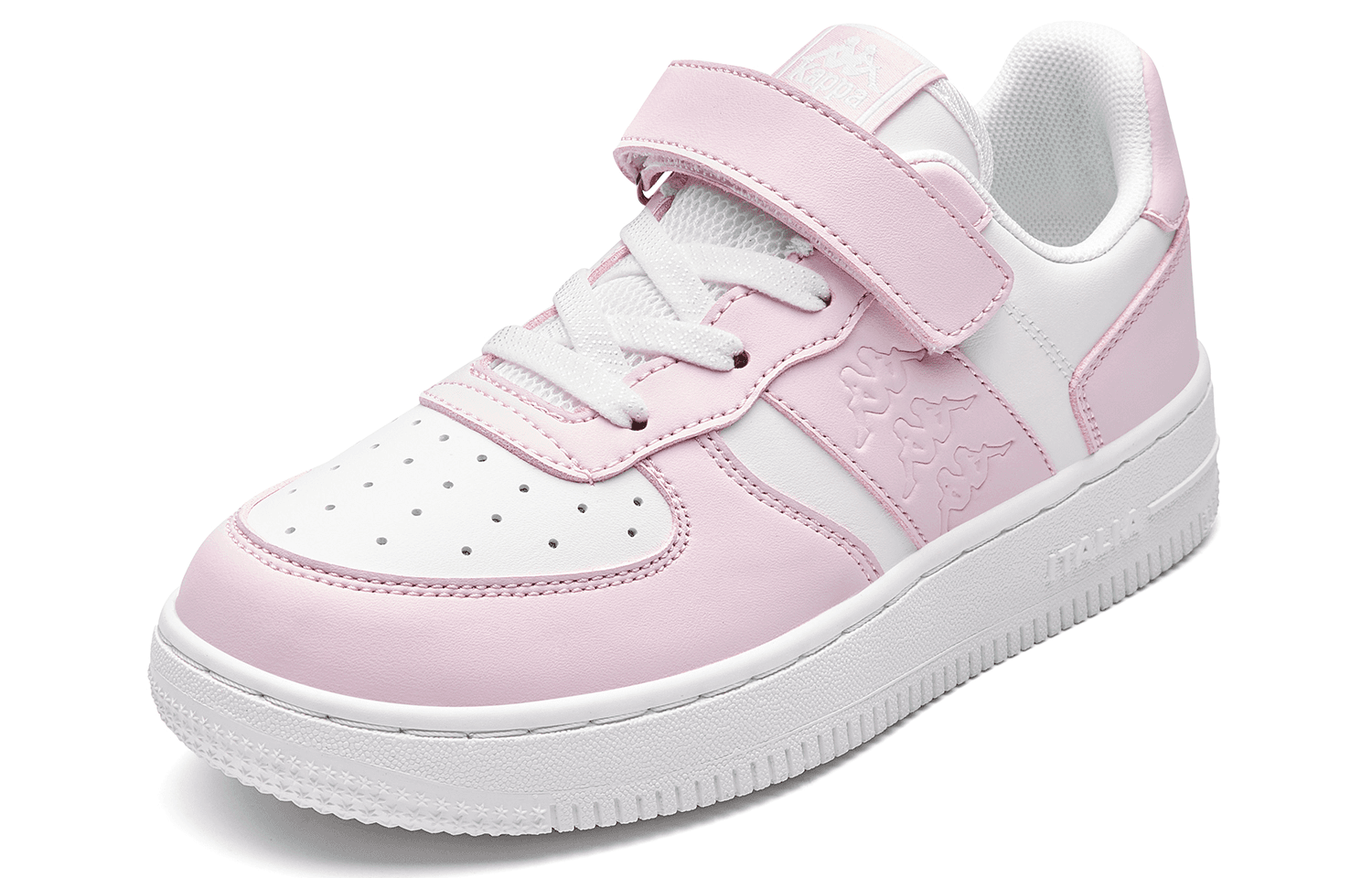 Кроссовки KAPPA KIDS Синтетическая кожа устойчивая к истиранию дышащие низкие кеды для скейтбординга отбеливающие зубы пудра - изображение 3