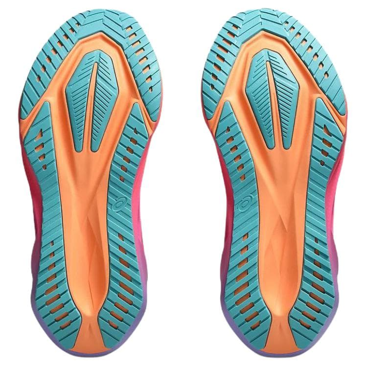 Кроссовки для бега asics NOVABLAST 5 Дышащий Low Топ Беговые кроссовки Унисекс Fresh Orange Бирюзовый - изображение 6