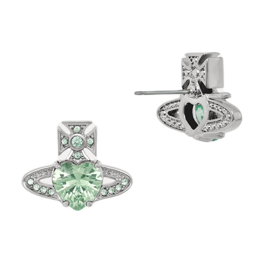 Серьги Серьги Vivienne Westwood Женские Серебряные Светло-зеленые травы - изображение 2