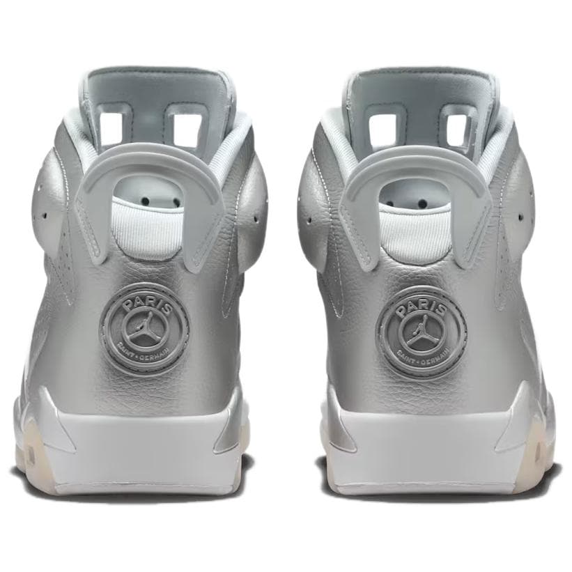 Ретро баскетбольные кроссовки PSG X Jordan Air Jordan 6 Устойчивые к истиранию высокие ретро-баскетбольные кроссовки Мужские Серебряные - изображение 5