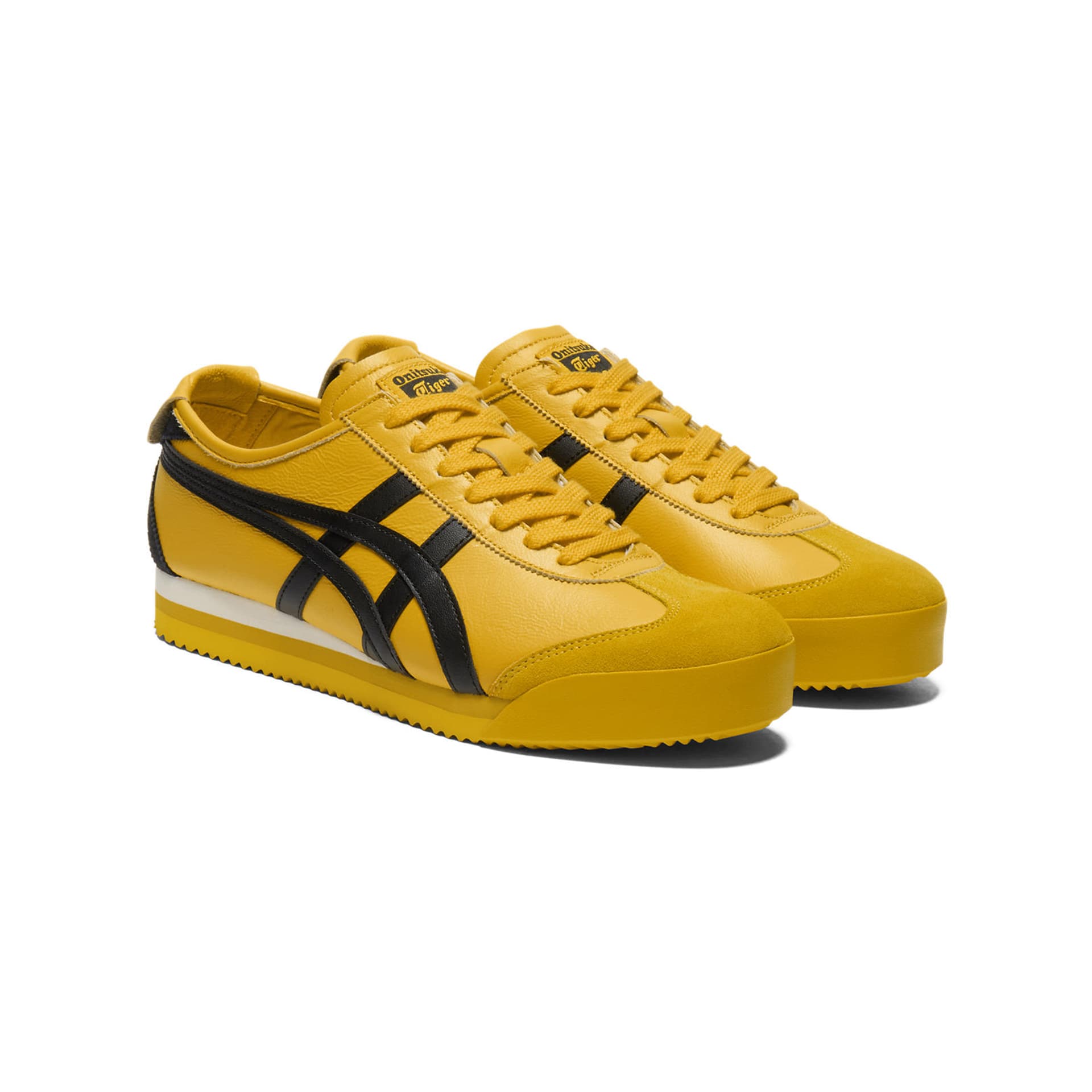 Кроссовки Onitsuka Tiger Mexico 66 PF Удобный Low Топ Повседневная обувь Унисекс Желтый черный - изображение 3
