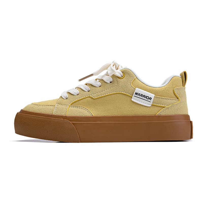 Кроссовки Warrior Low Топ Скейтборд Кроссовки Женские Желтые - изображение 1
