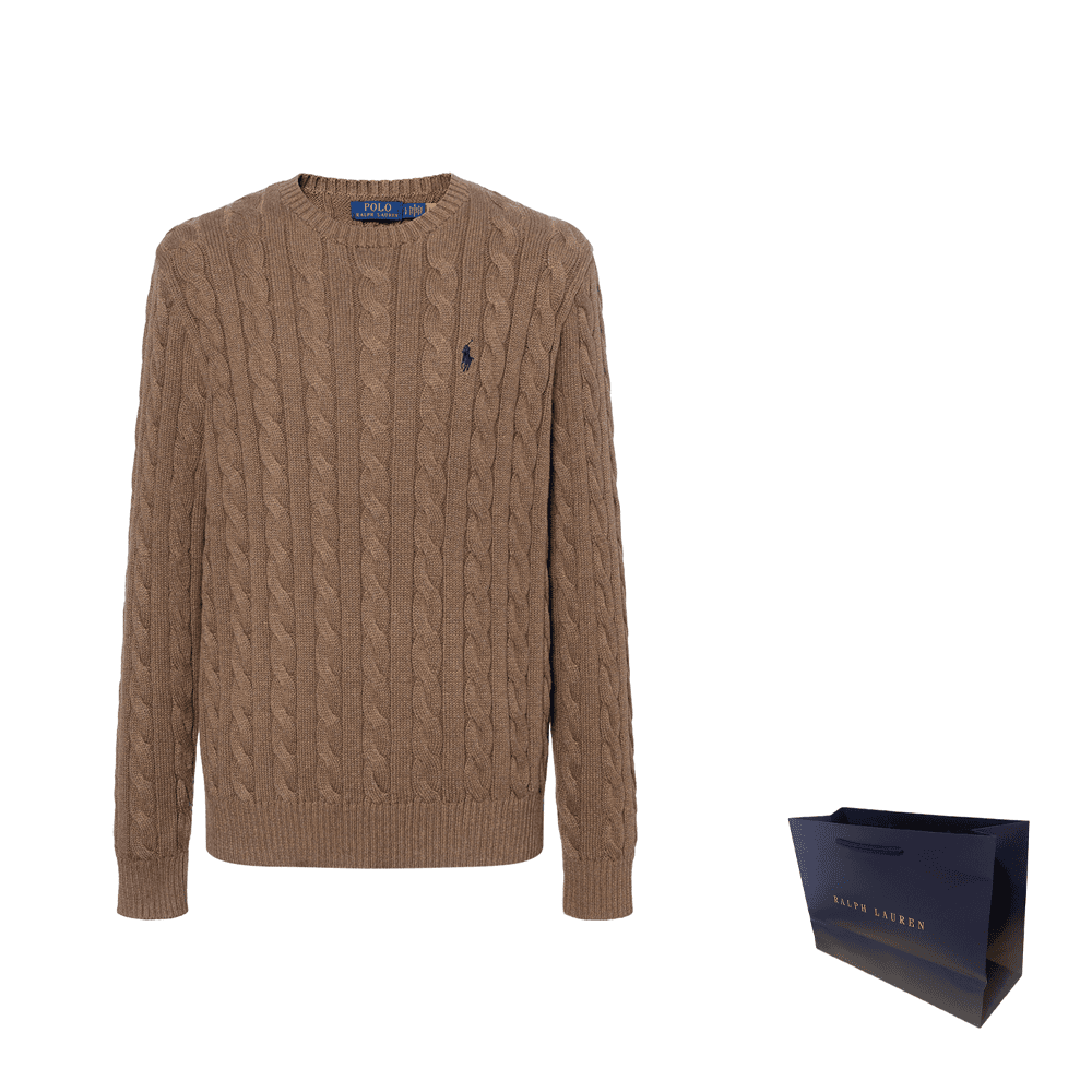Polo Ralph Lauren FW24 Трикотаж Стандартный Размер Мужской Коричневый - изображение 3