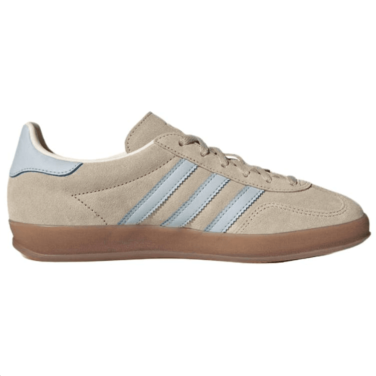 Кроссовки Adidas Originals GAZELLE INDOOR Кожаные кеды немецкой армии (GAT) Женские Светлый хаки - изображение 2