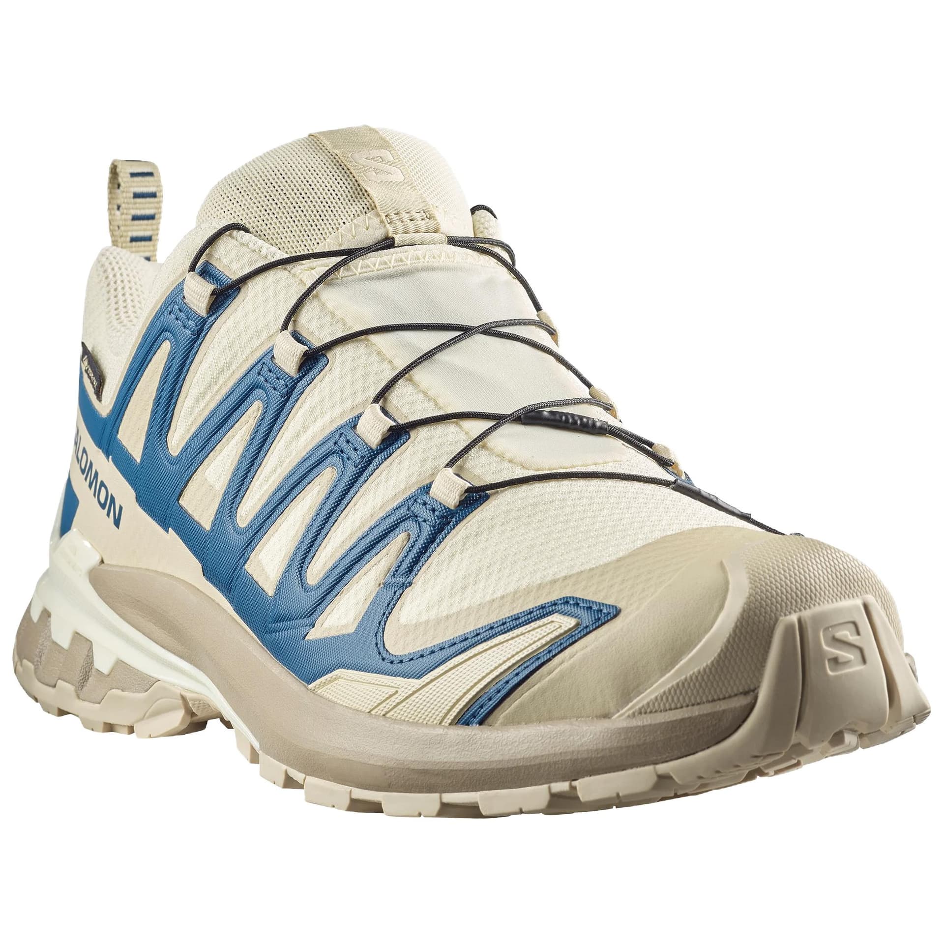 Кроссовки Salomon XA Pro 3D V9 Ткань Альпинистское приключение Обувь Мужская Бежевая - изображение 3