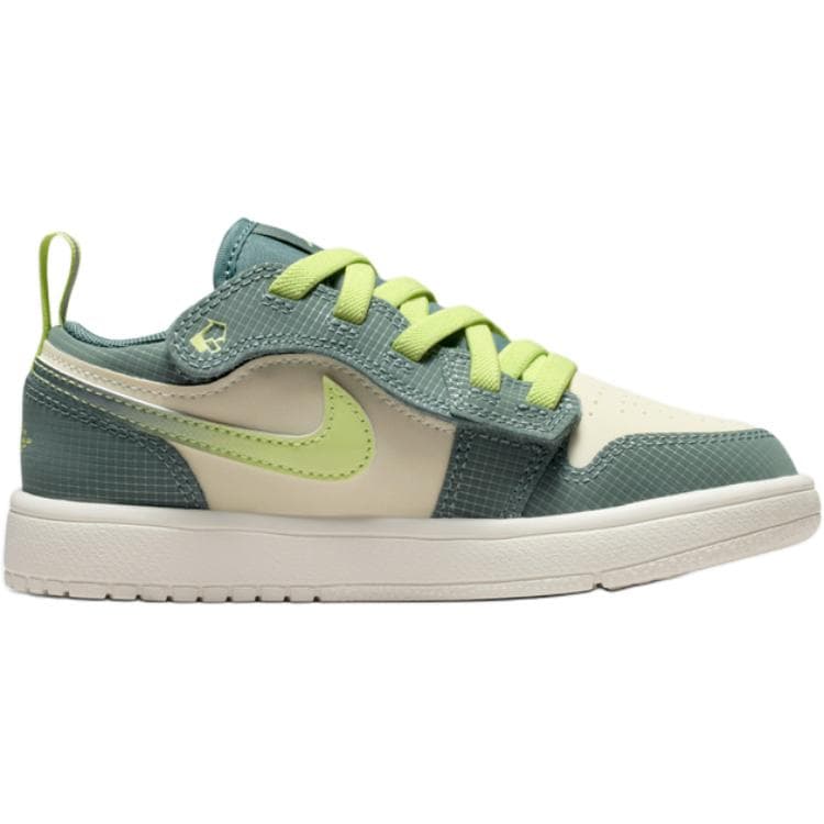 Кроссовки для баскетбола Jordan 1 Low Топ Детские Баскетбольные Кроссовки Зеленые Детские - изображение 2