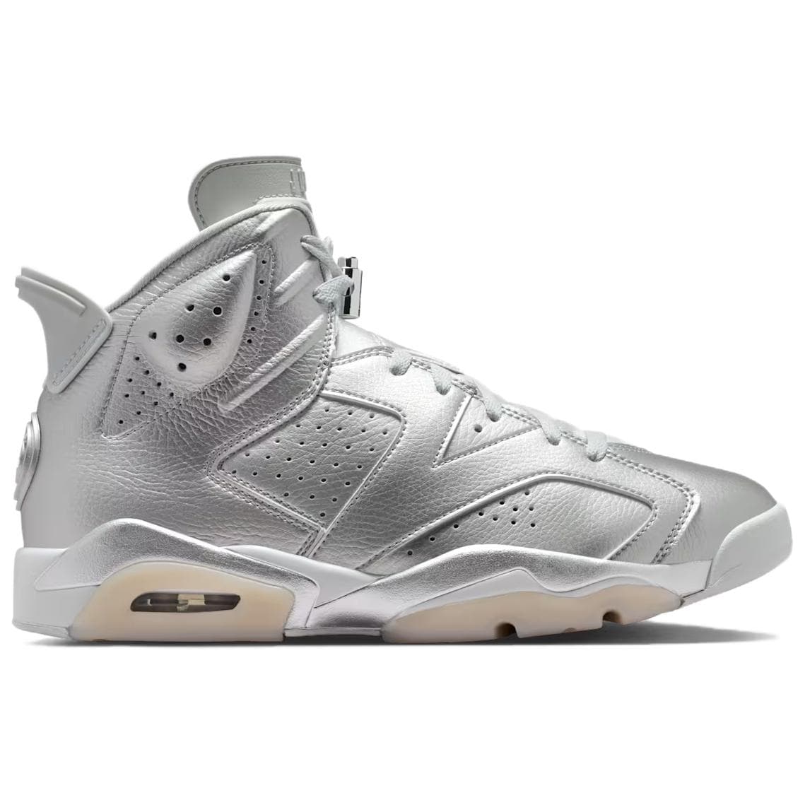 Ретро баскетбольные кроссовки PSG X Jordan Air Jordan 6 Устойчивые к истиранию высокие ретро-баскетбольные кроссовки Мужские Серебряные - изображение 2