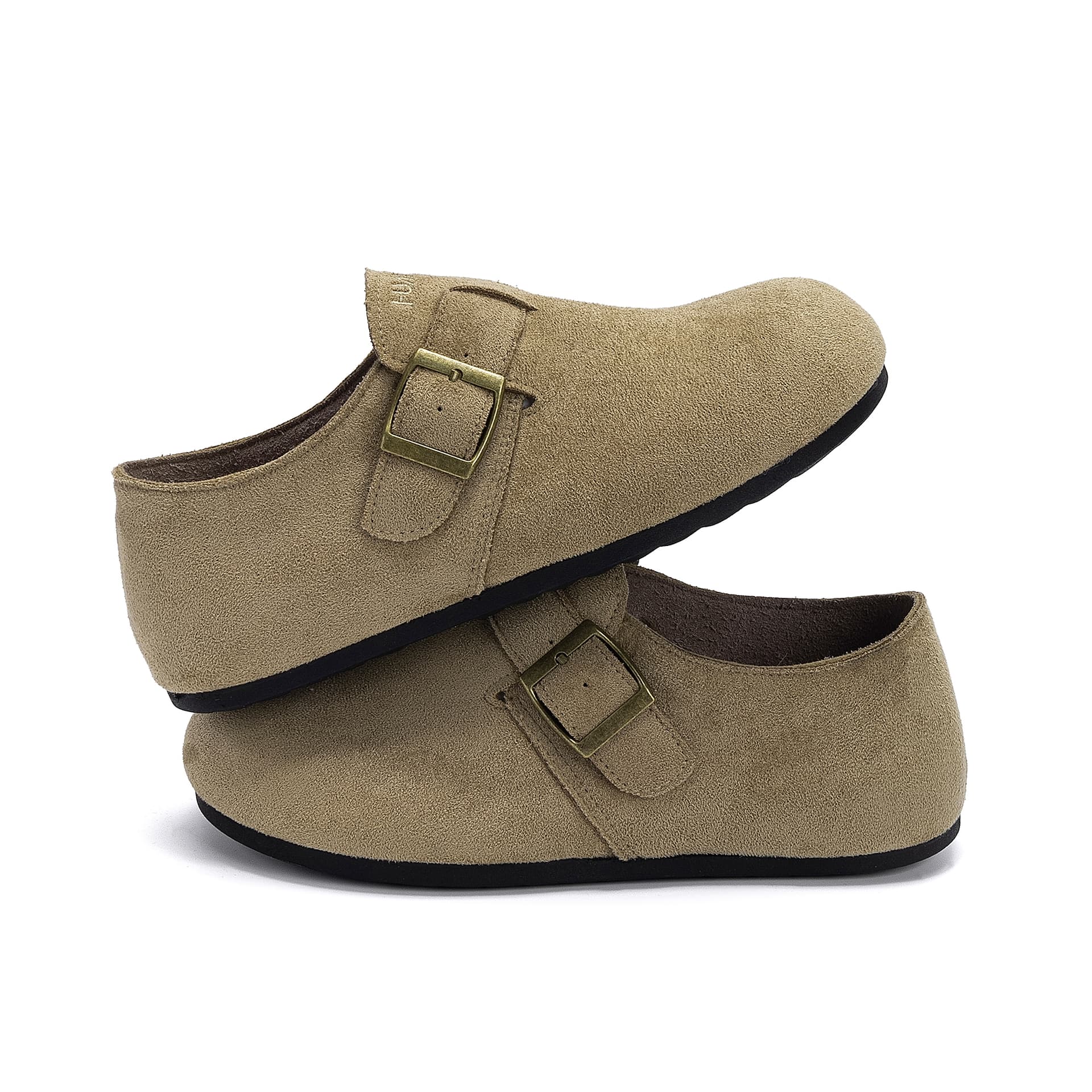 Сандалии HUANQIU ПВХ Гладиаторский стиль Обувь Birkenstock Женская Бежевая - изображение 5