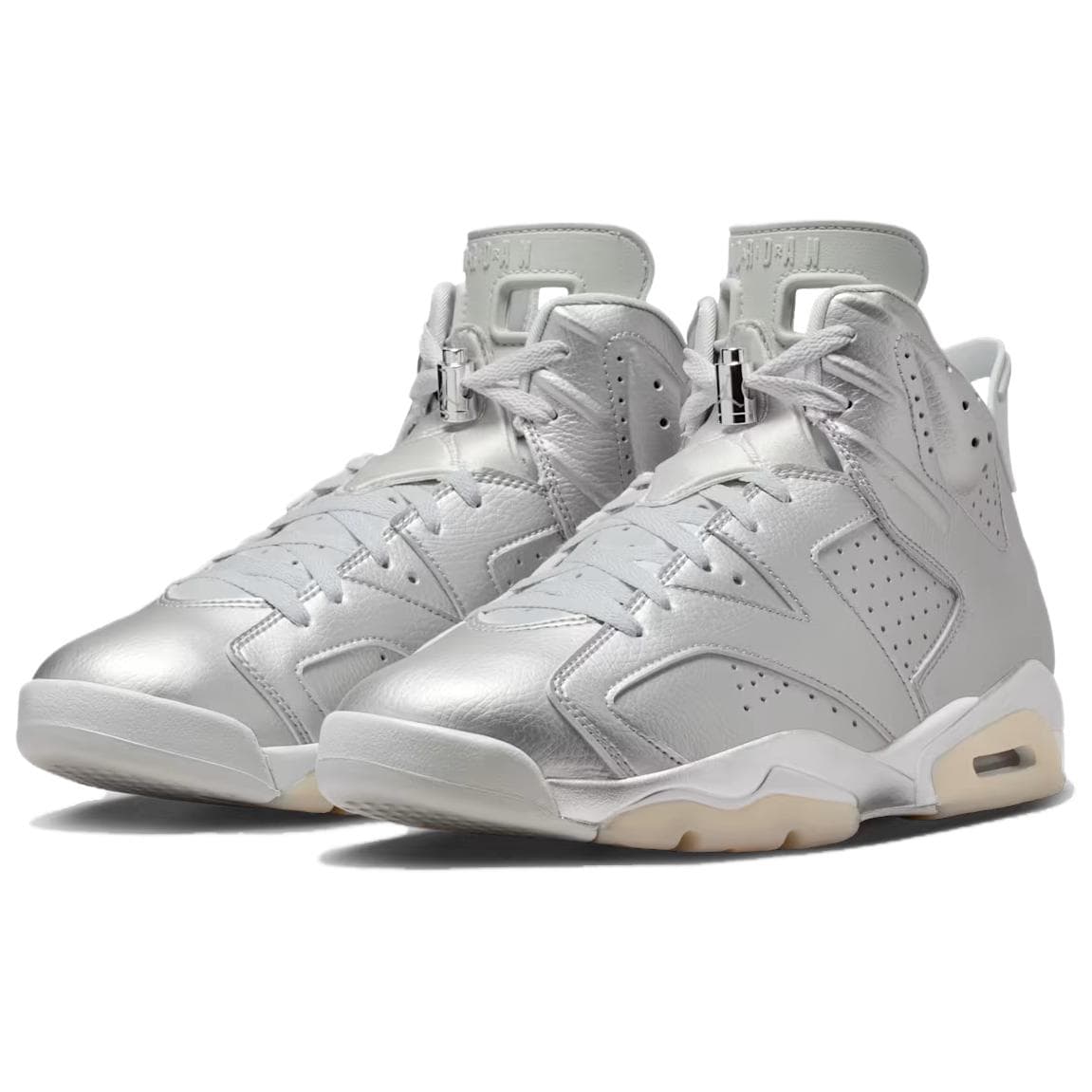 Ретро баскетбольные кроссовки PSG X Jordan Air Jordan 6 Устойчивые к истиранию высокие ретро-баскетбольные кроссовки Мужские Серебряные - изображение 3