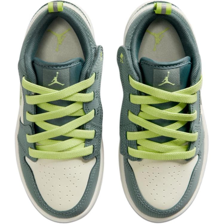 Кроссовки для баскетбола Jordan 1 Low Топ Детские Баскетбольные Кроссовки Зеленые Детские - изображение 4