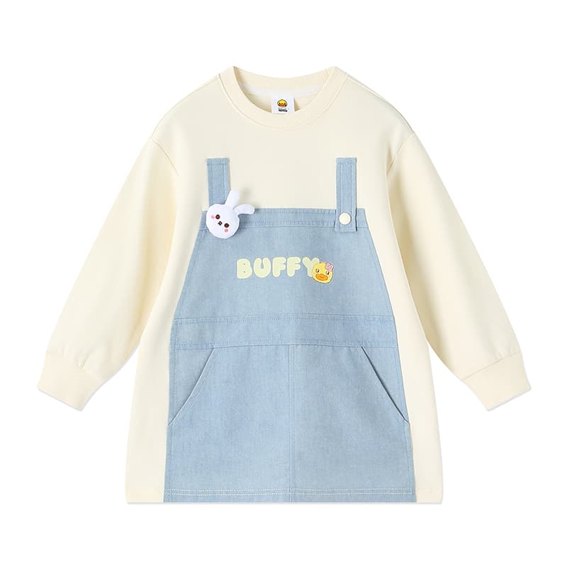 B.DUCK Кремовый Абрикос Kids Платья - изображение 1