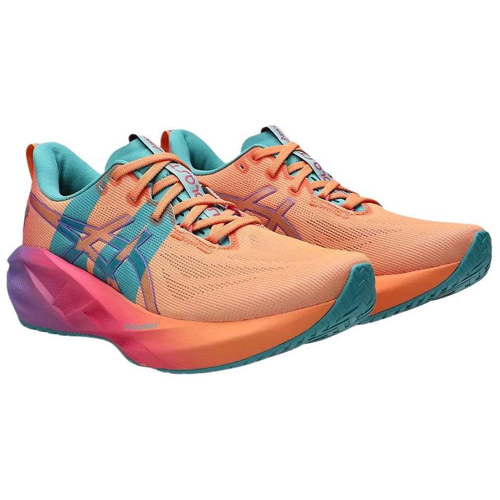 Кроссовки для бега asics NOVABLAST 5 Дышащий Low Топ Беговые кроссовки Унисекс Fresh Orange Бирюзовый - изображение 3