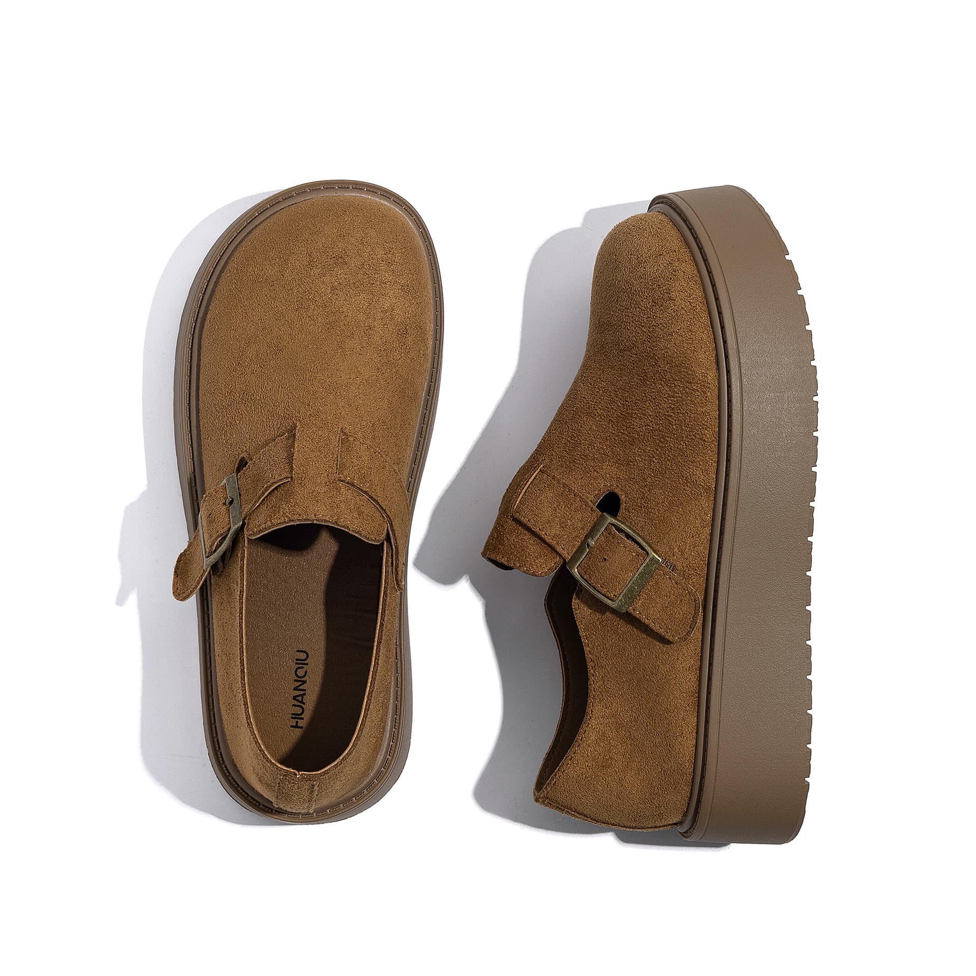 Сандалии HUANQIU ПВХ Гладиаторский стиль Обувь Birkenstock Женская Верблюжий цвет - изображение 6