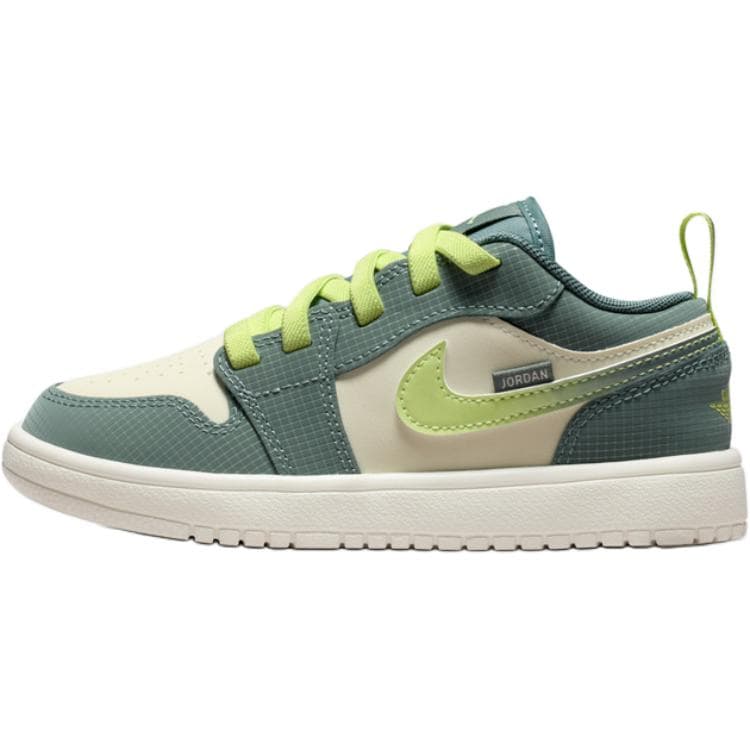 Кроссовки для баскетбола Jordan 1 Low Топ Детские Баскетбольные Кроссовки Зеленые Детские - изображение 1