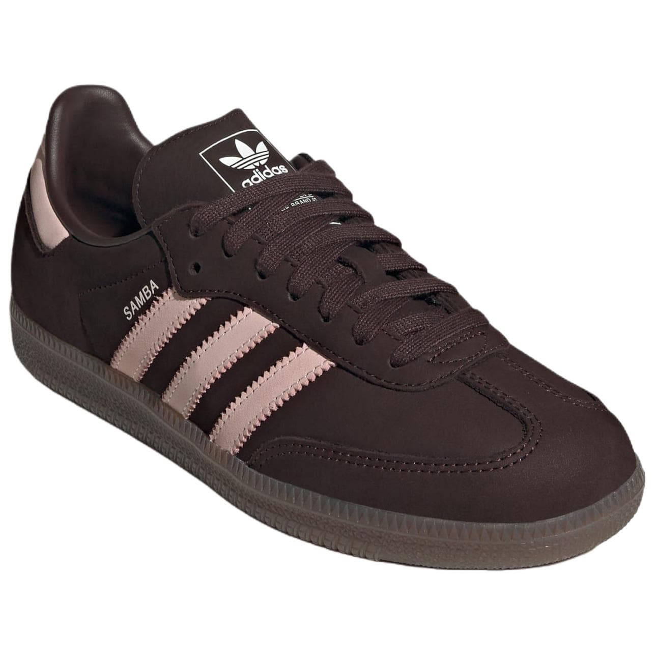 Кроссовки Adidas Originals Samba OG Кеды немецкой армии (GAT) Женские Темно-коричневые - изображение 4