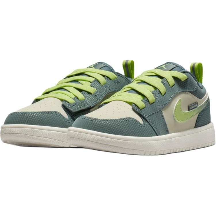 Кроссовки для баскетбола Jordan 1 Low Топ Детские Баскетбольные Кроссовки Зеленые Детские - изображение 3
