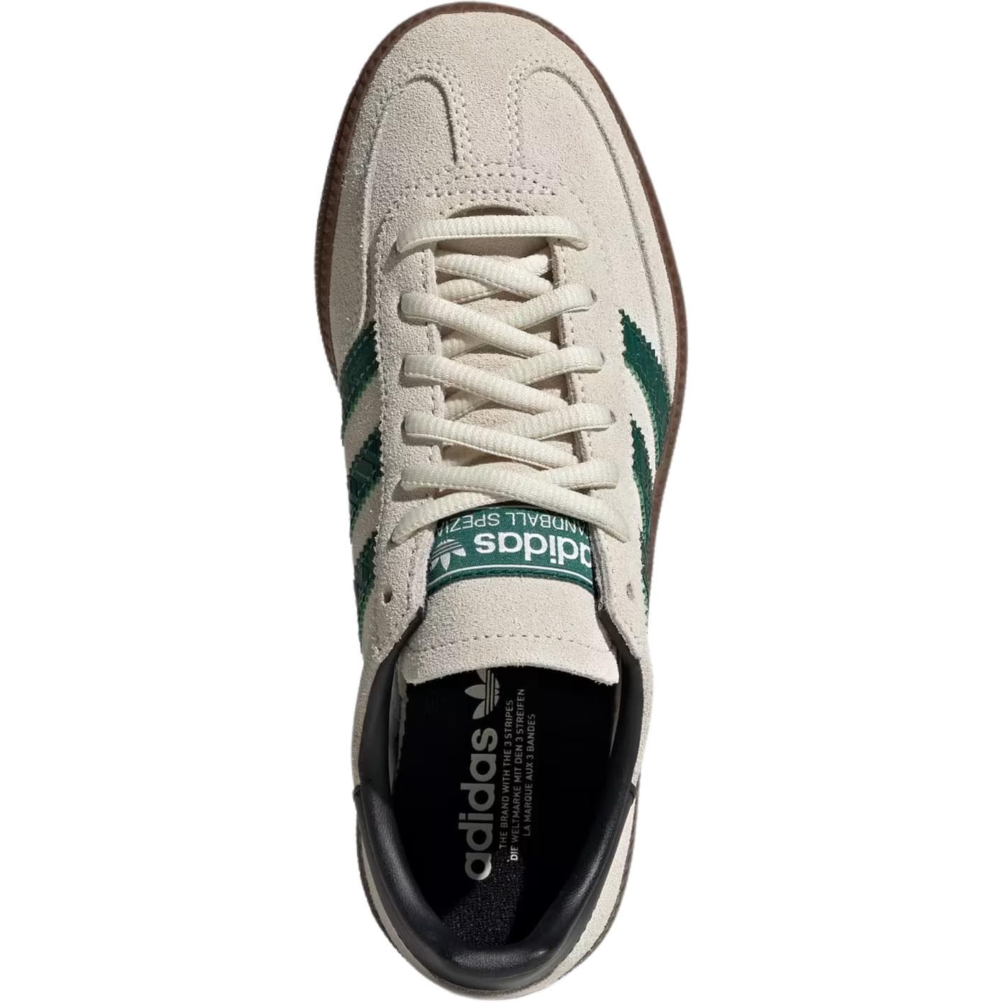 Кроссовки Adidas Originals HANDBALL SPEZIAL Кожа Детская Скейтбординг Обувь Бежевая Детская - изображение 3
